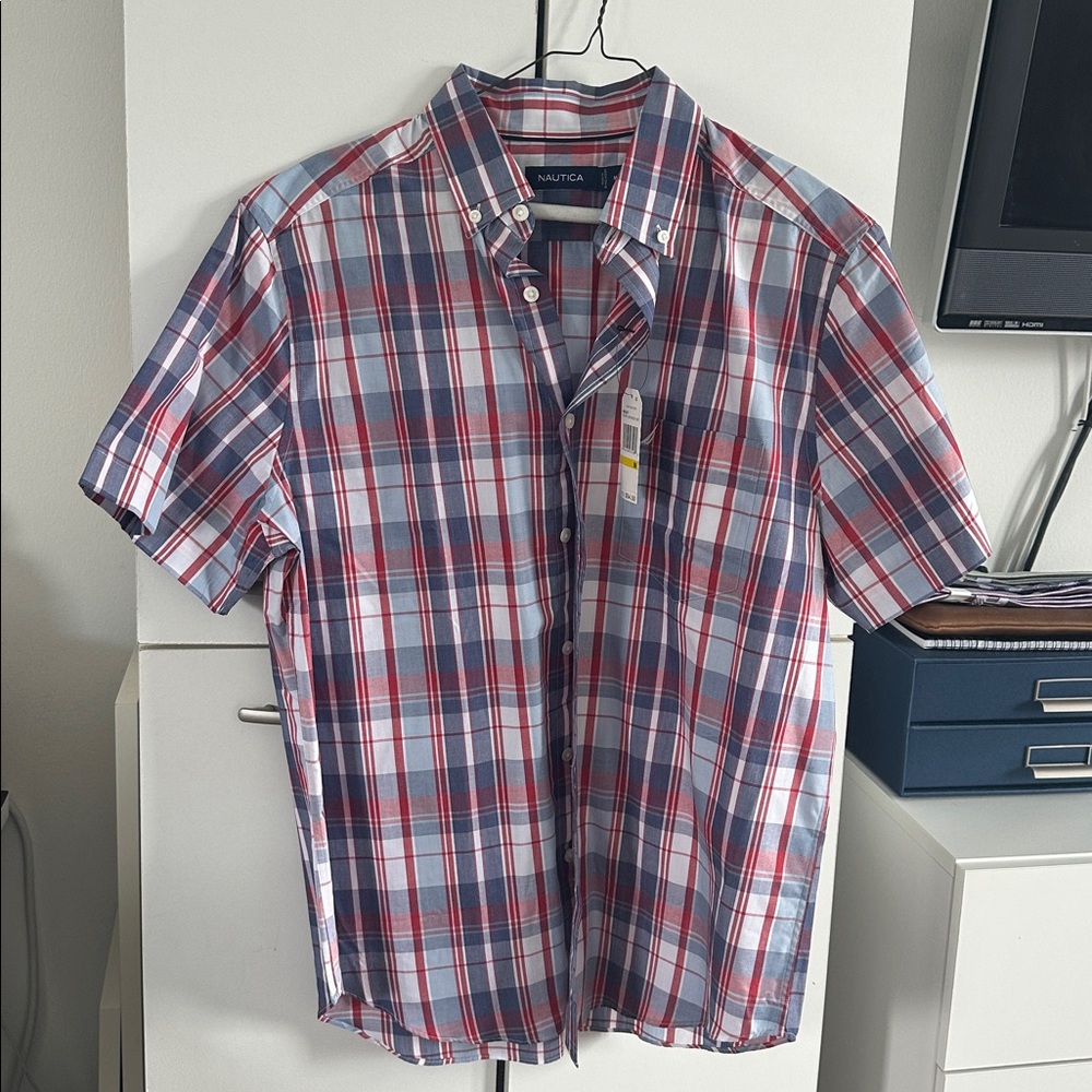 Nautica Multicolor Plaid Button-Up Shirt